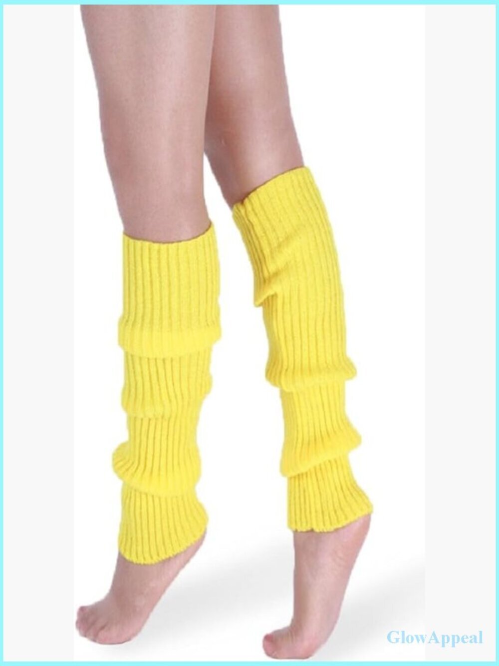 Ribbed Knitted Leg Warmers Long Boot Socks Stretchy Y2K Dance Yoga
